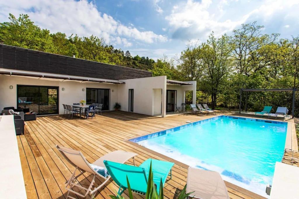 Villa Blanche, Contemporary, Cathars, Couiza, Carcassonne Экстерьер фото